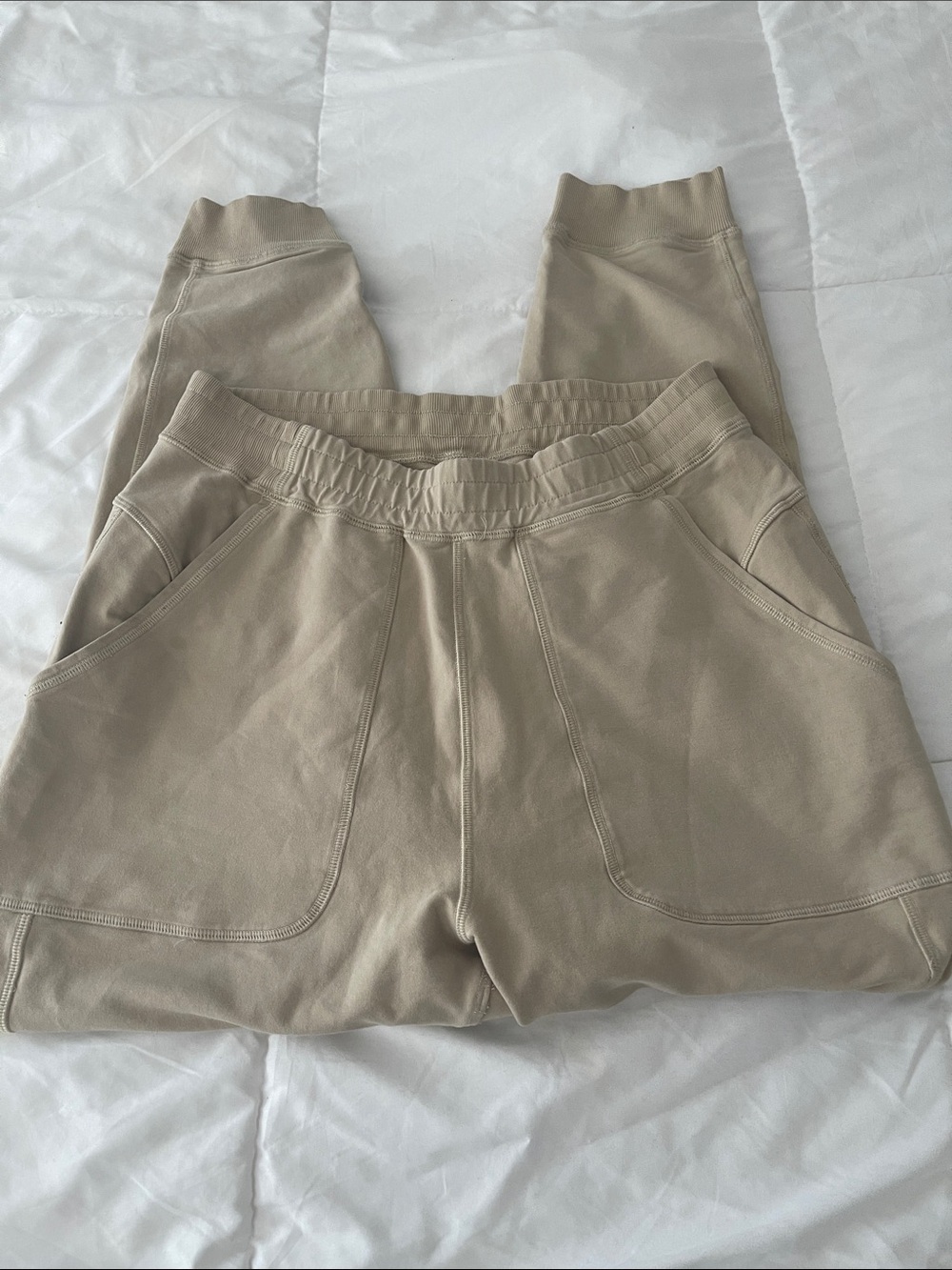 lululemon athletica Beige/Taupe Track Joggers